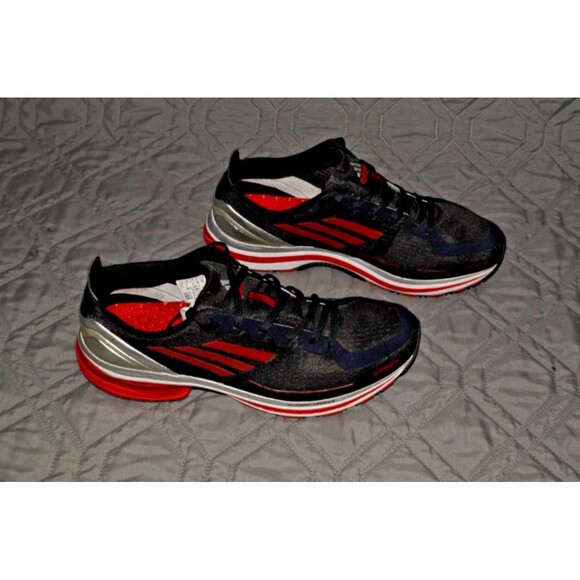 Adidas Adizero F50 Runner Men’s Size 8.5 Black Red Running Shoes G22458 main image 4